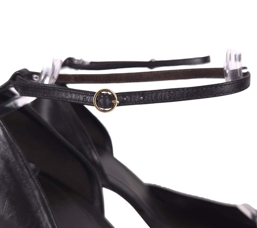 The Row Liisa D'Orsay Pumps US 9 EU 39 Womens Black Soft Lambskin $1610 - Picture 5 of 12